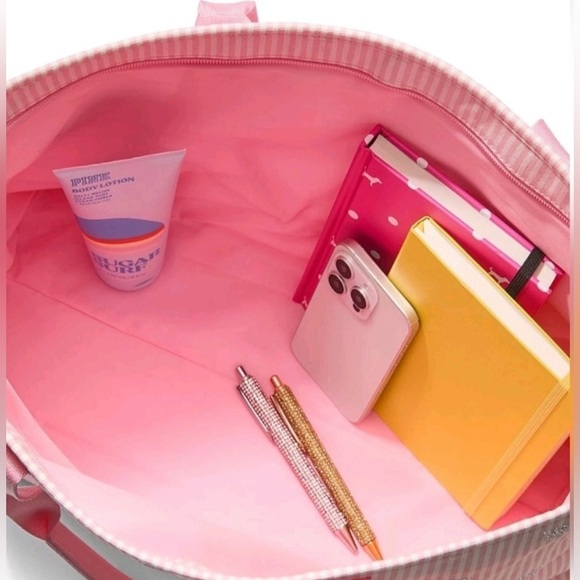 VICTORIA'S SECRET Heritage Stripe Tote Bag, New - Picture 4 of 6